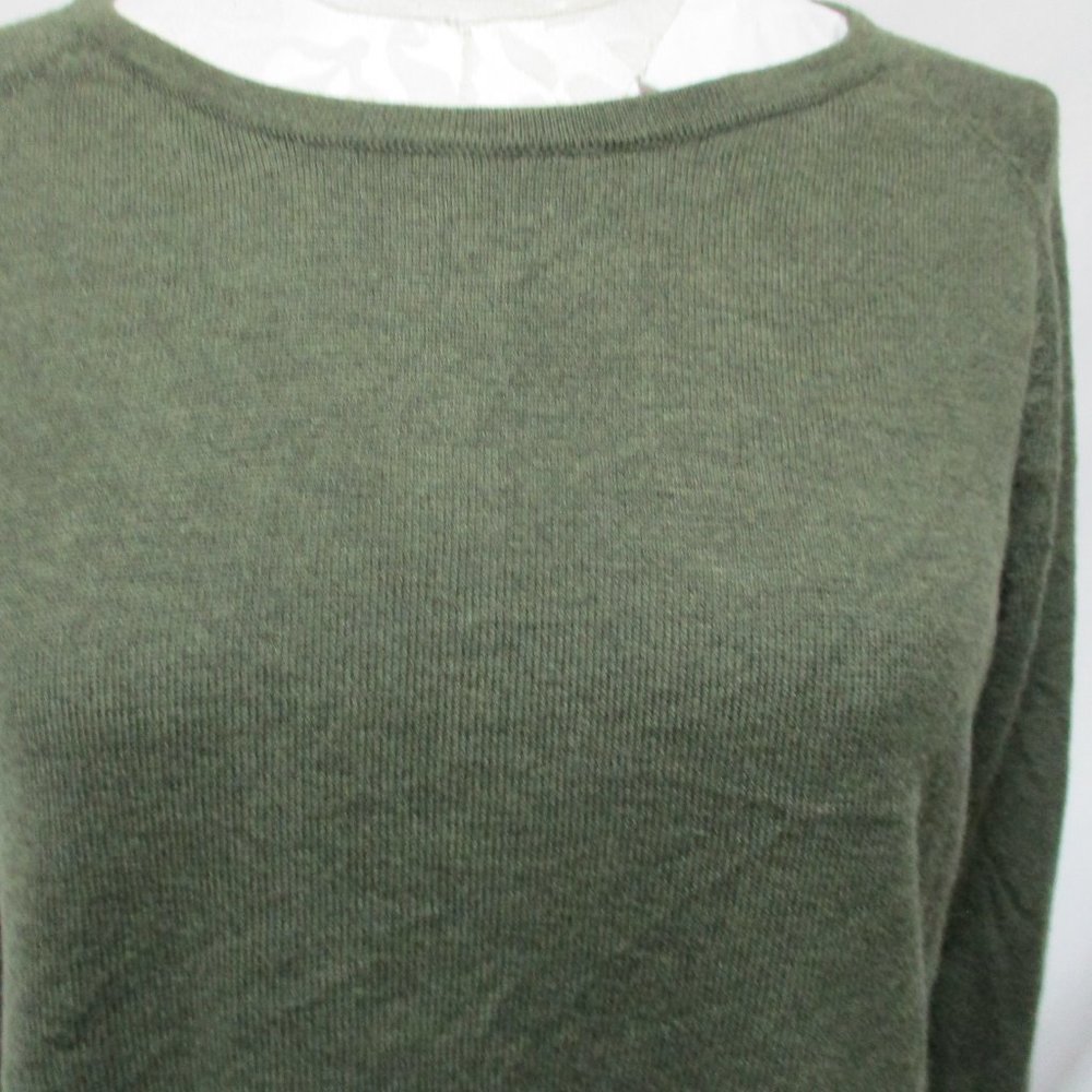 M Magaschoni Back Button Sweater Top Pullover Oli… - image 6